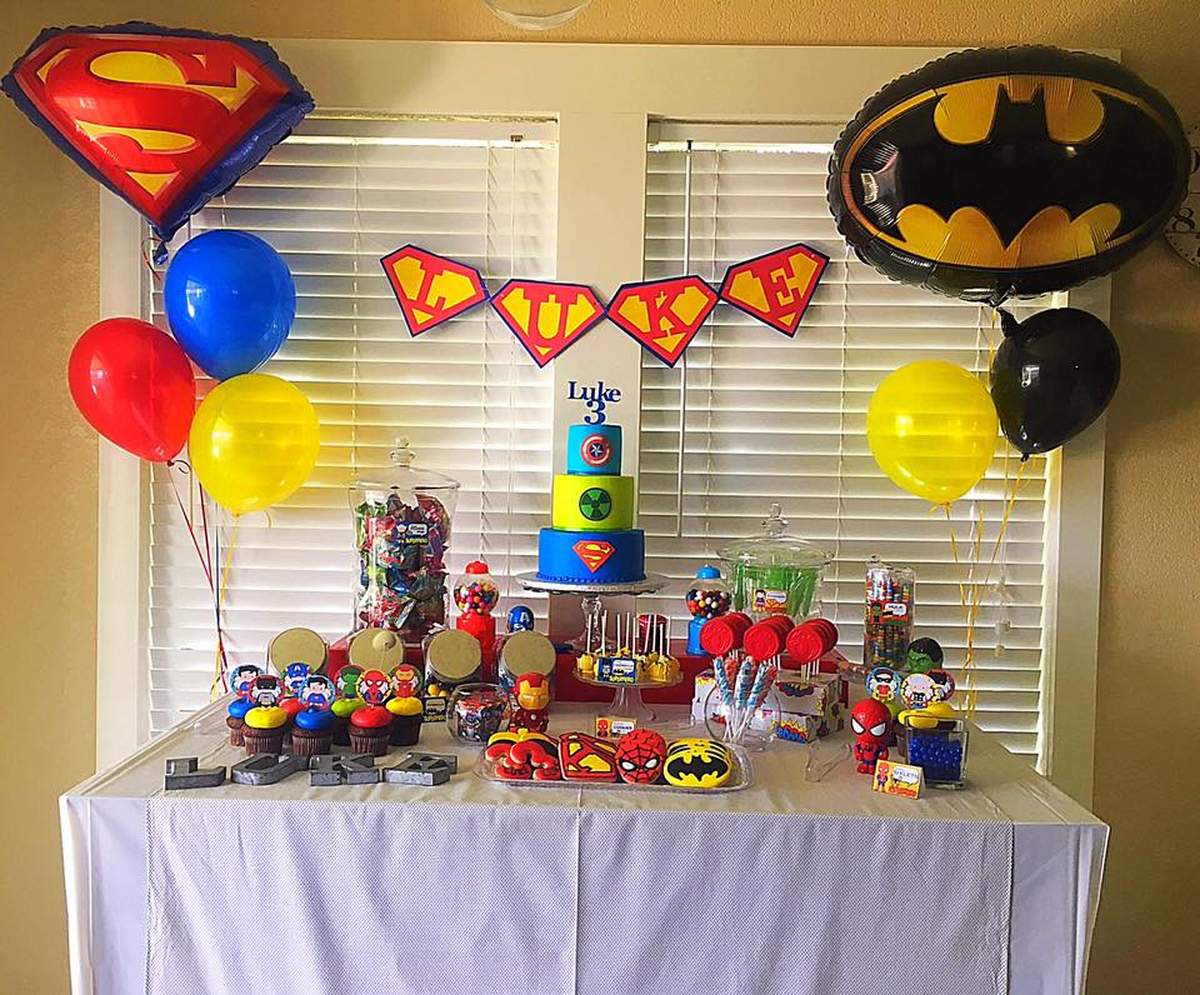Luke's Superhero Birthday - Superhero - Super Hero 