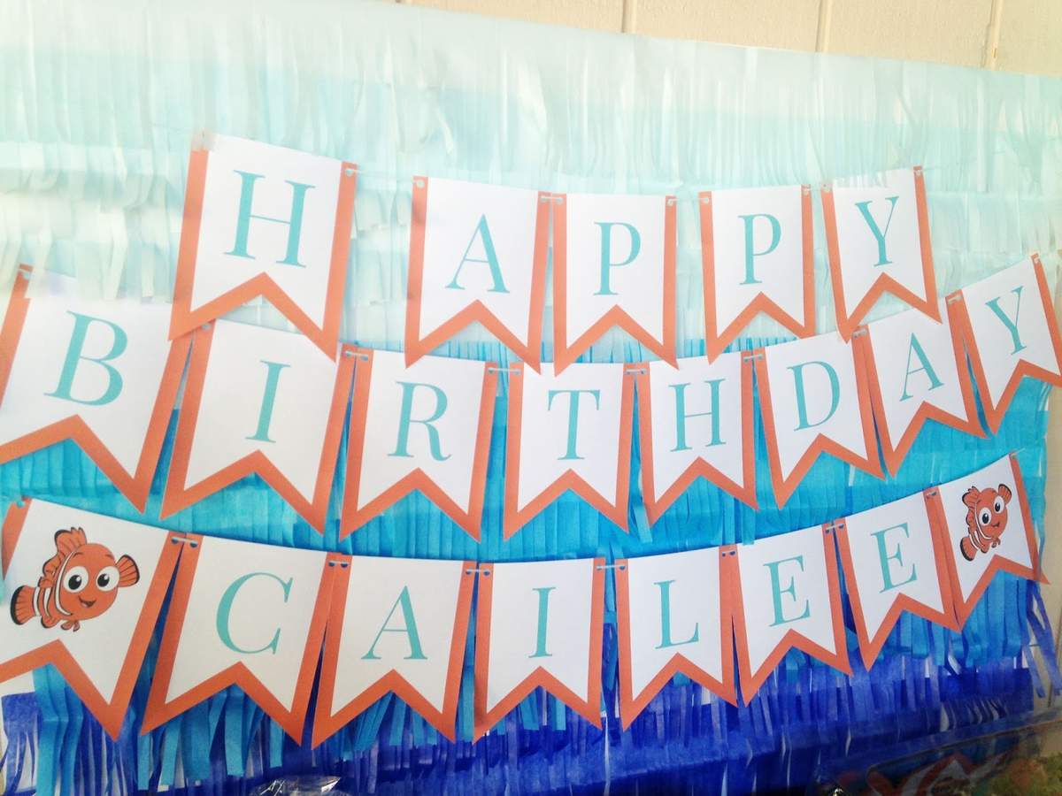 Cailee's Finding Nemo Party - Finding Nemo