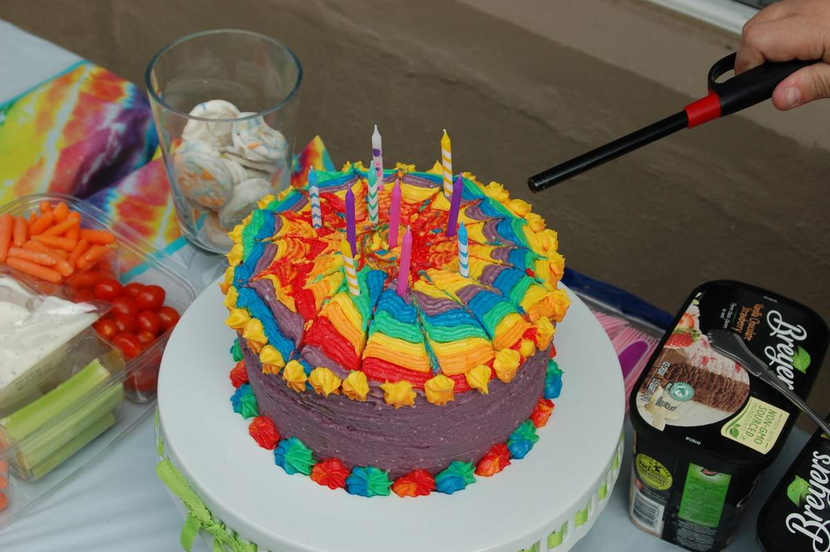 Julianna turns ten! - Tie dye