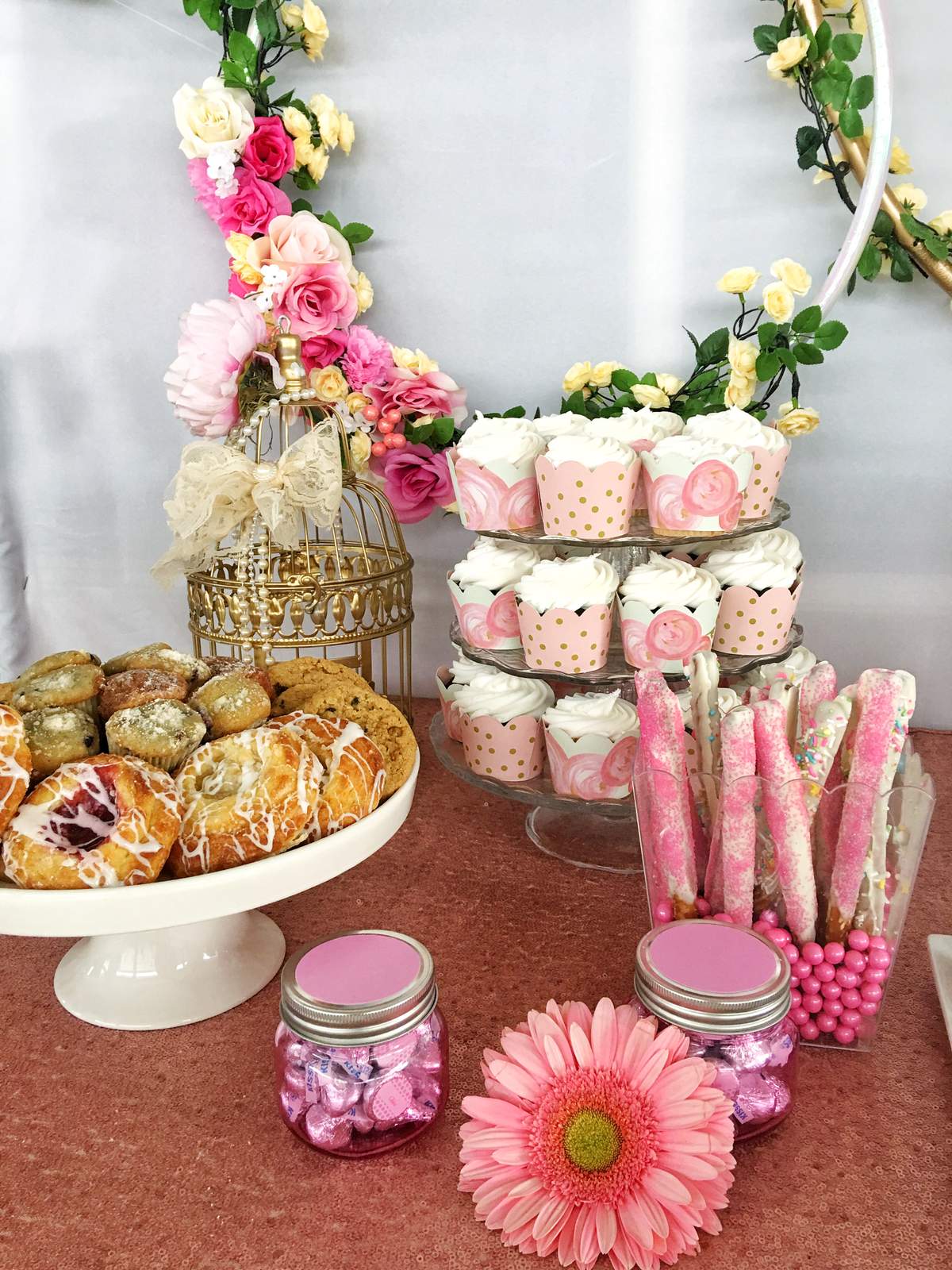 Floral baby shower Baby Shower Party Ideas Photo 1 of 14 Catch My Party