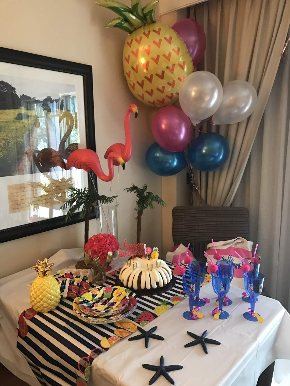 Grace's 12th Endless Summer Bash - Pineapple, Flamingo & Flowers 