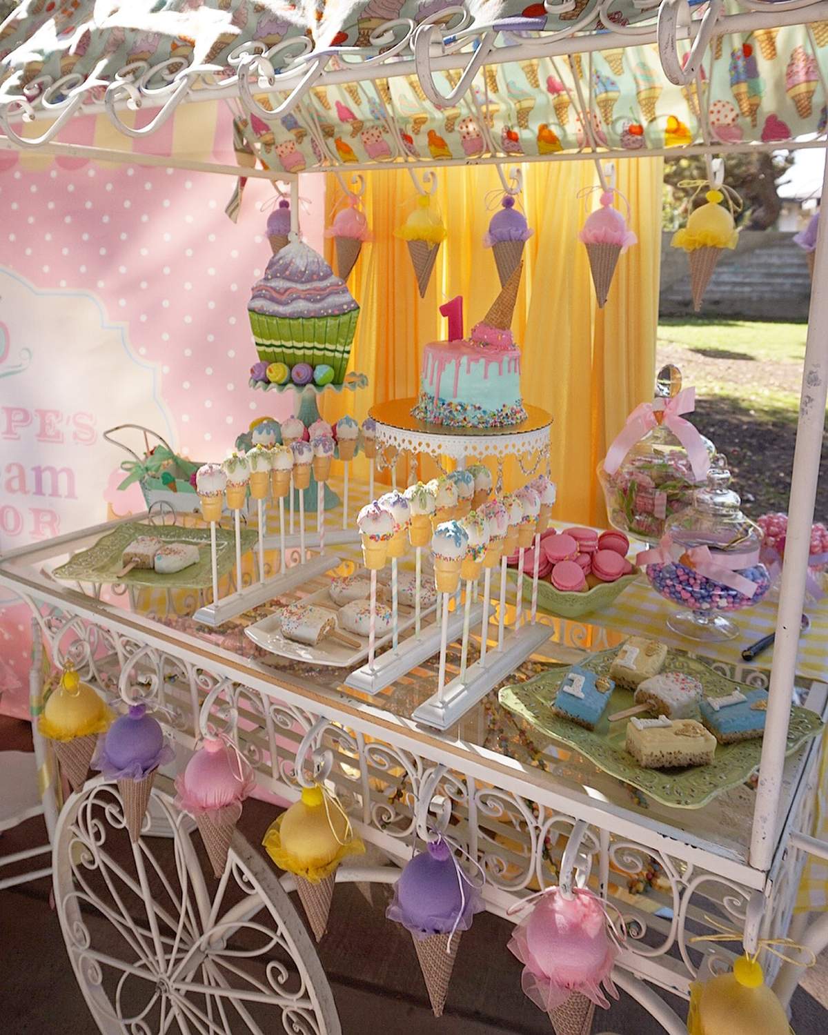 Ice Cream Parlor 1st Birthday - Ice Cream
