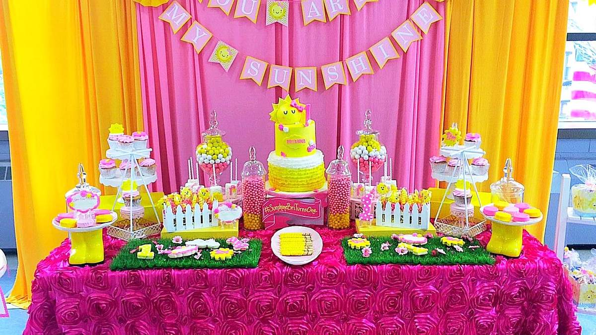 Little Miss Sunshine First Birthday  - Sunshine 