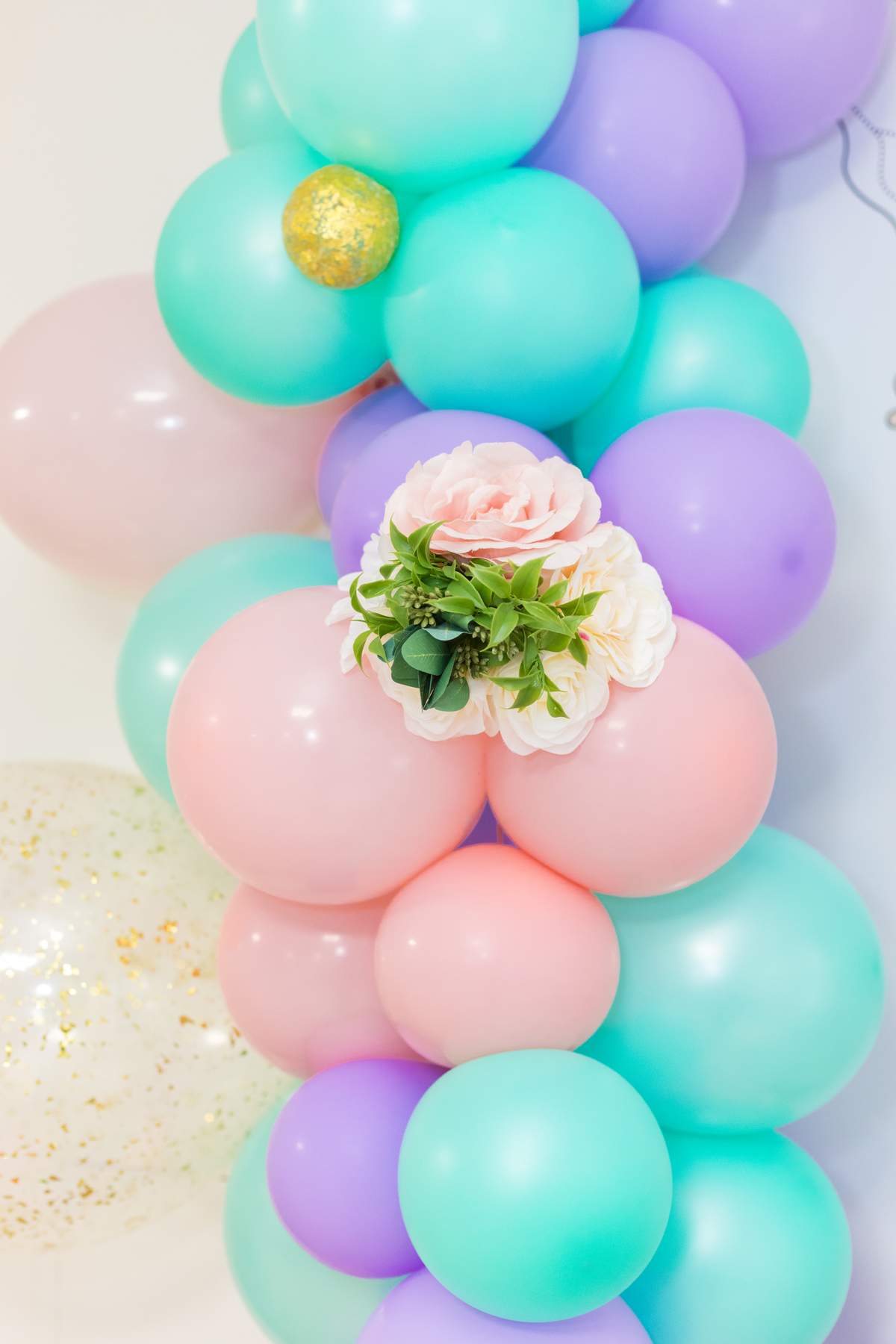 8pcs Large Fairy Themed Foil Balloon Confetti Set Birthday Festival