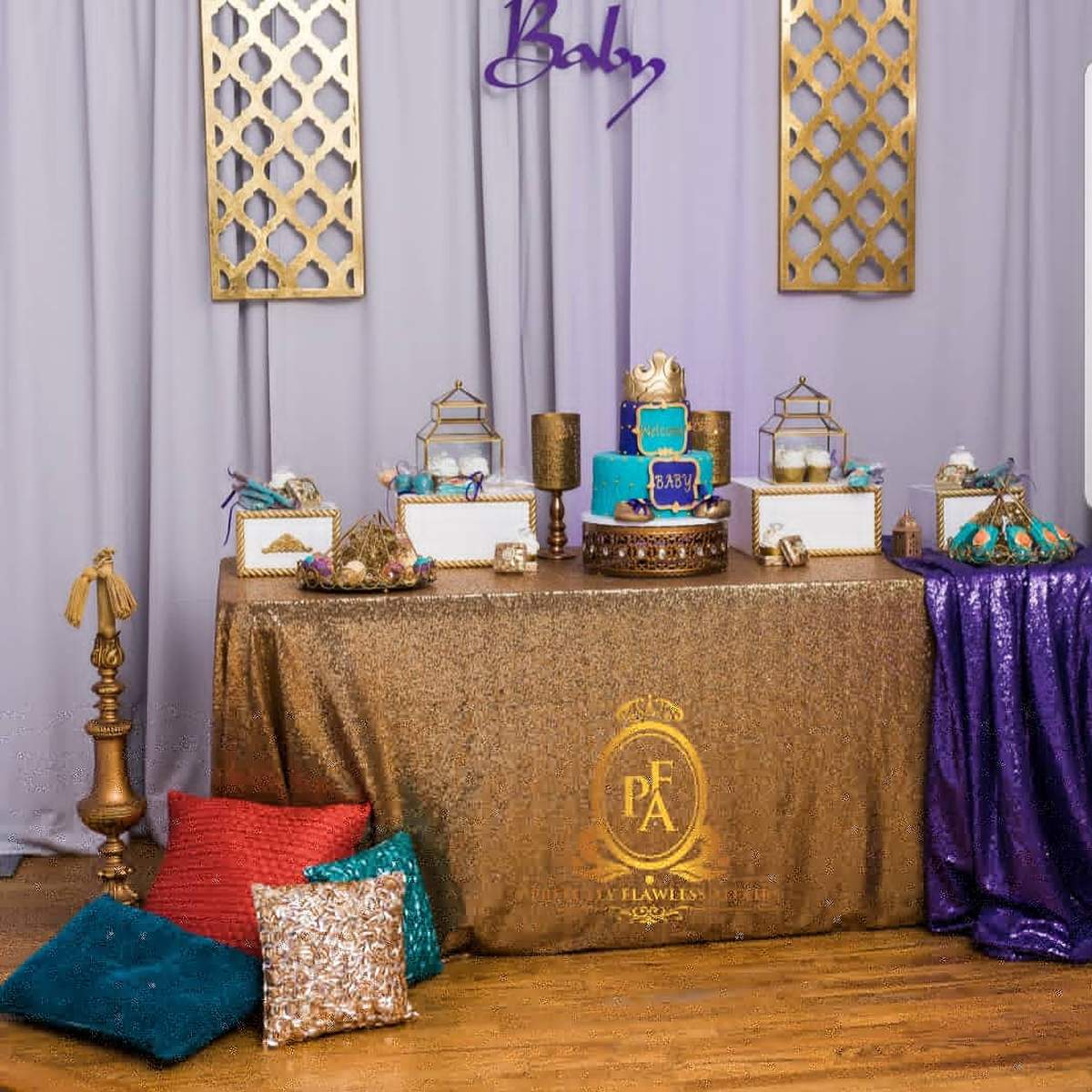 Arabian Nights/Aladdin Baby Shower Party Ideas Photo 2 of 18 Catch