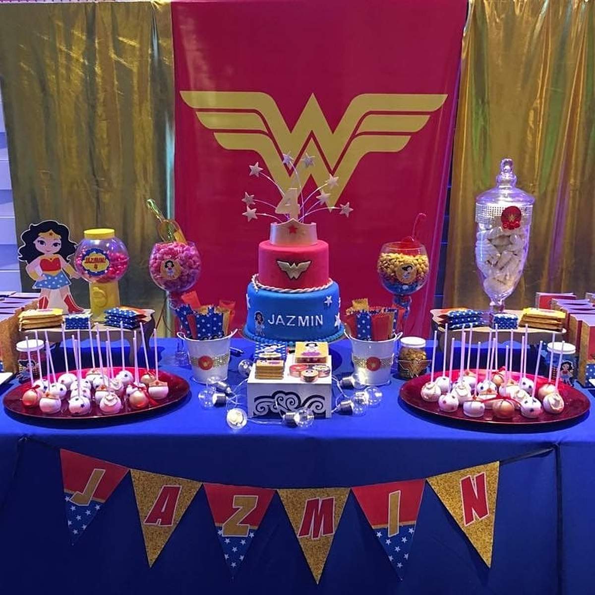 Wonder Woman Birthday Party Ideas Photo 1 Of 4 Catch My Party