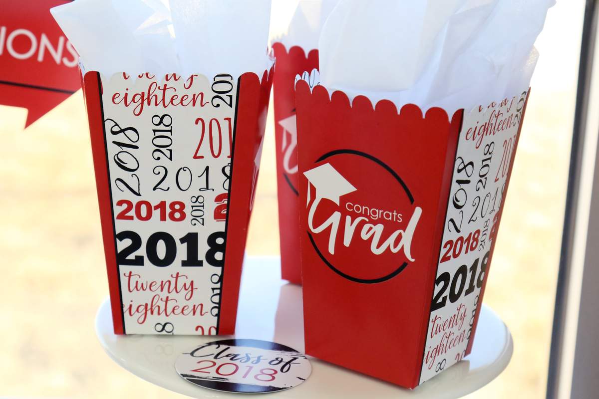 Red Graduation/End of School Party Ideas | Photo 8 of 11 | Catch My Party