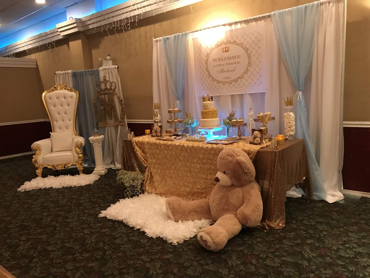 Prince Theme Baby Shower  - Golden Prince 