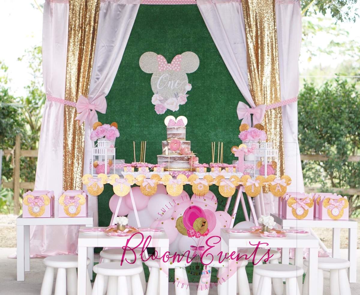 Minnie Mouse Pink & Gold birthday party - Minnie Mouse