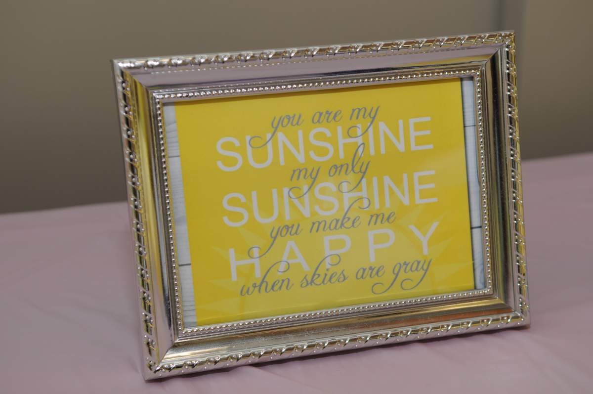 You Are My Sunshine Baby Shower - Chevonne & Mike's Baby Shower