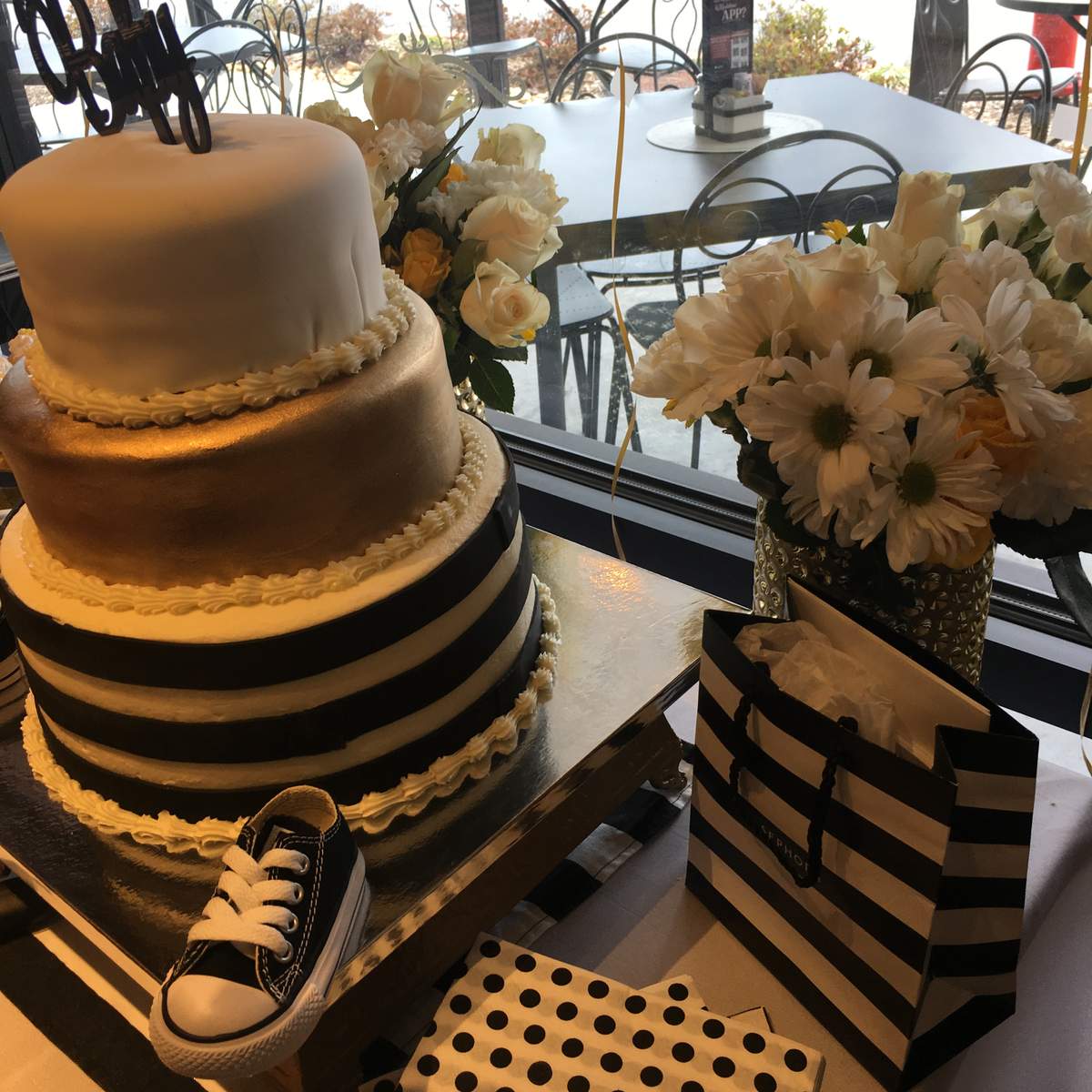 Beau's "Oh Baby" Sprinkle - Black, White, and GOLD Baby Sprinkle