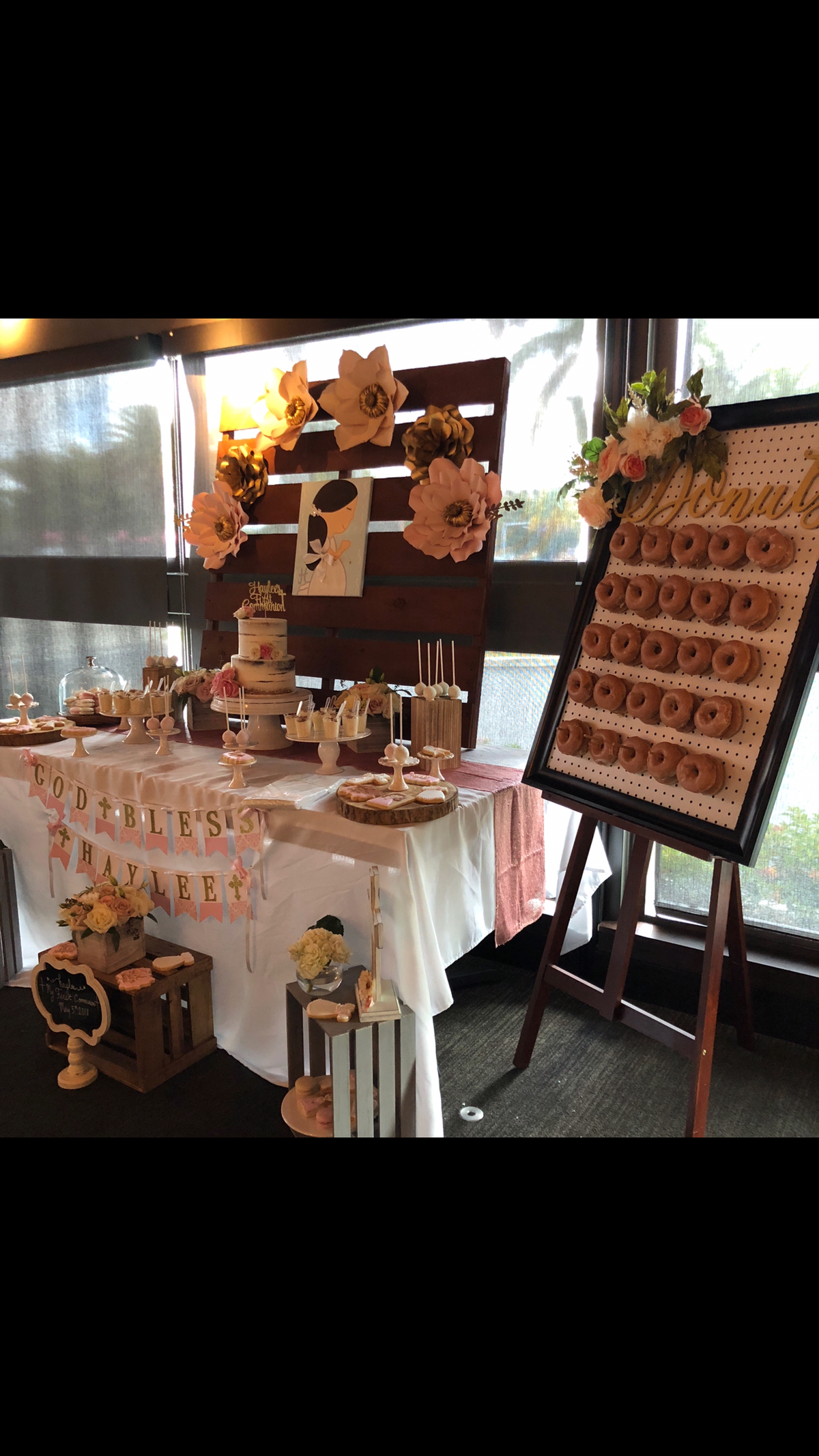 Rose Gold Rustic Communion - Communion 