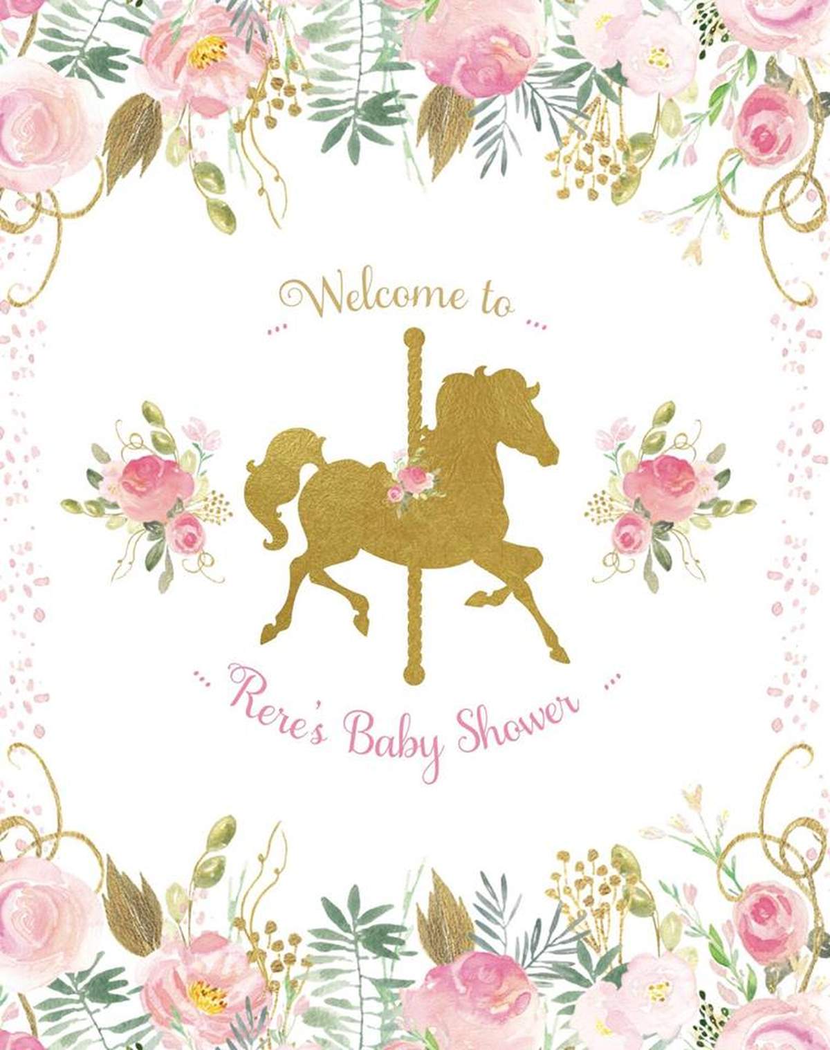  Rere's Carousel Baby Shower -  Carousel Theme
