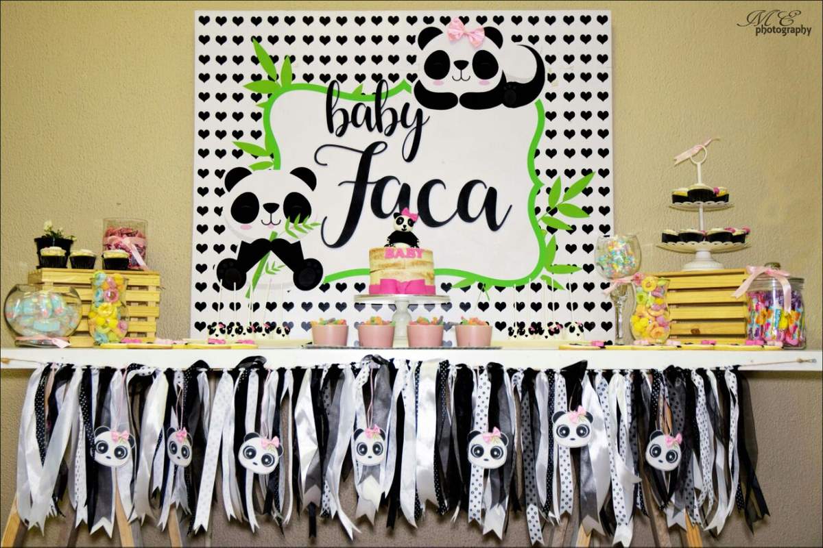 Baby Faca's Pink Panda babyshower - Pink Pandas