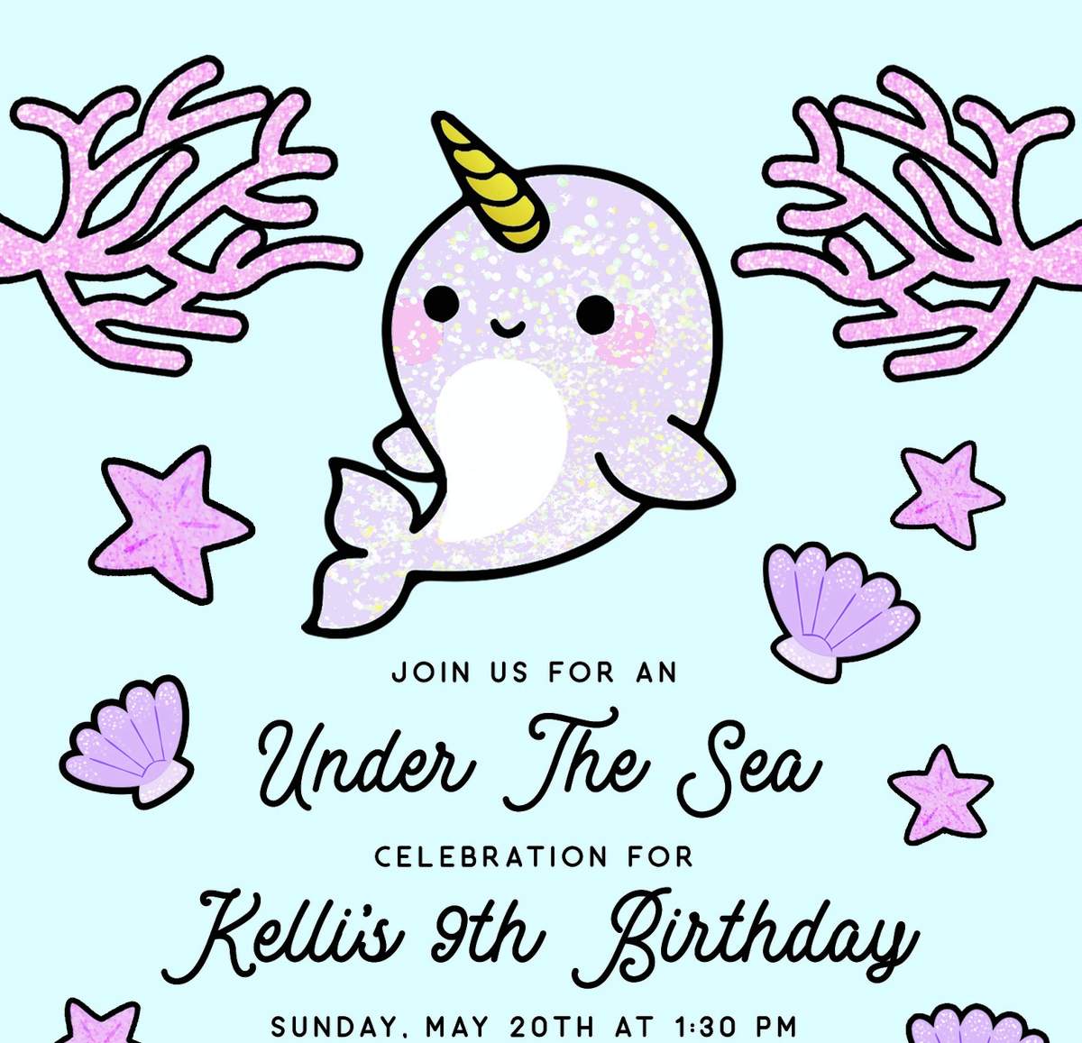 Under the Sea Narwhal Party - Narwhal