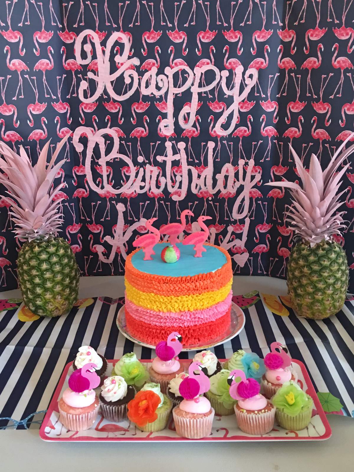 Avery’s Luau 7th Bday  - Luau/Flamingo 