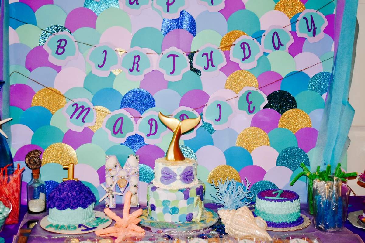 Maddie’s under the sea 1st Birthday - Mermaid