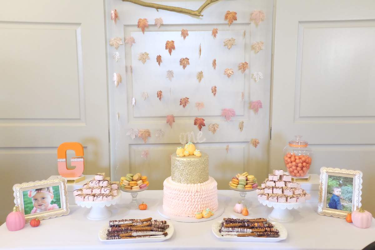 Girly Little Pumpkin First Birthday Party - Pumpkin
