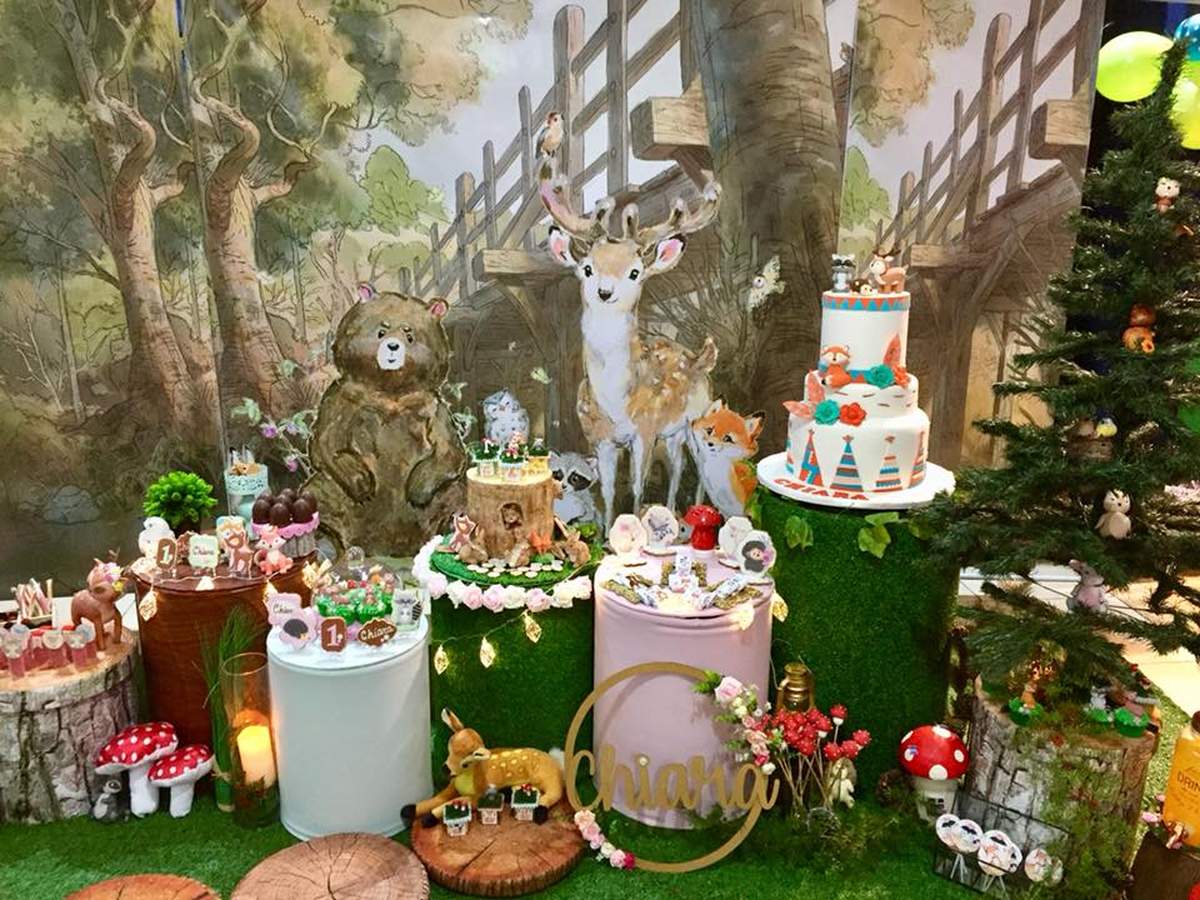 Chiara's magic woodland birthday party - Woodland