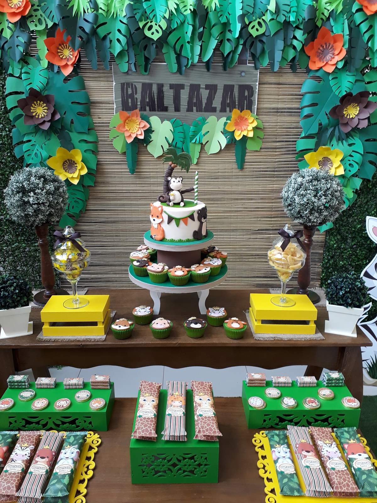 1st years Birthday - Baltazar - Animalitos de la Selva - None