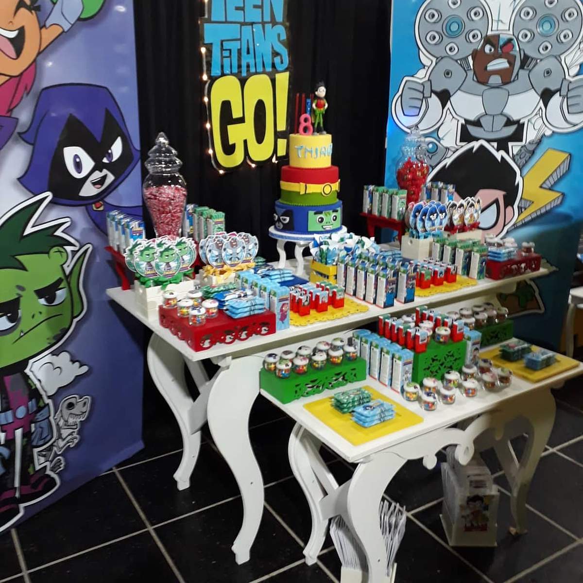 8 years Birthday - Thiago - Titans Teen go - None