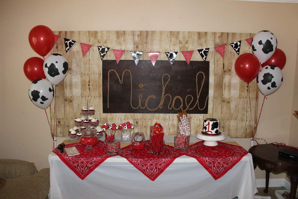 Michael's First Birthday Rodeo - Western