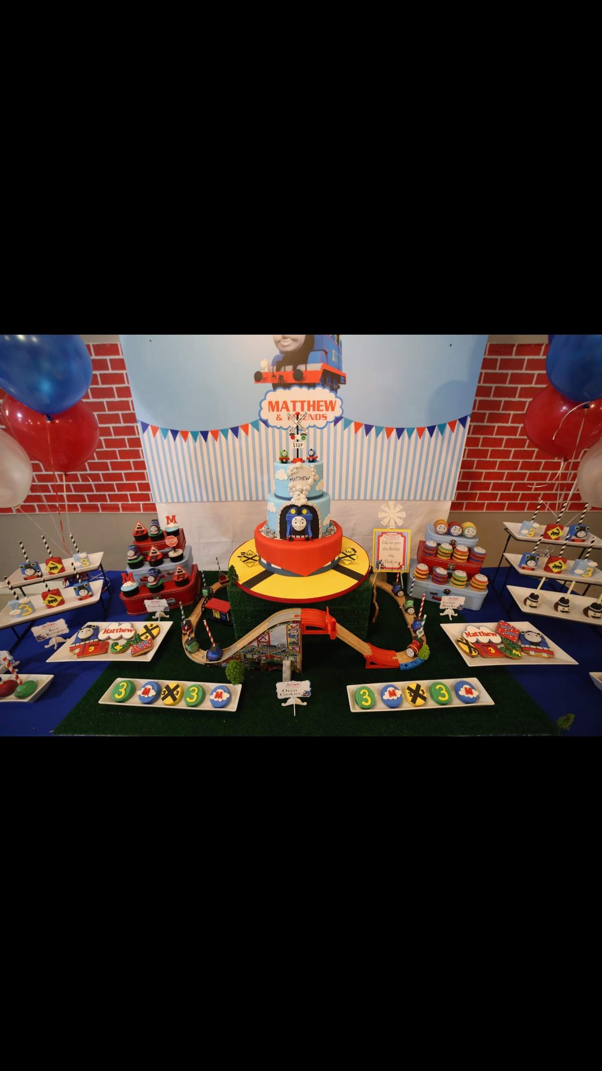 Matthew’s Thomas the Train 3rd birthday party - Thomas the train 