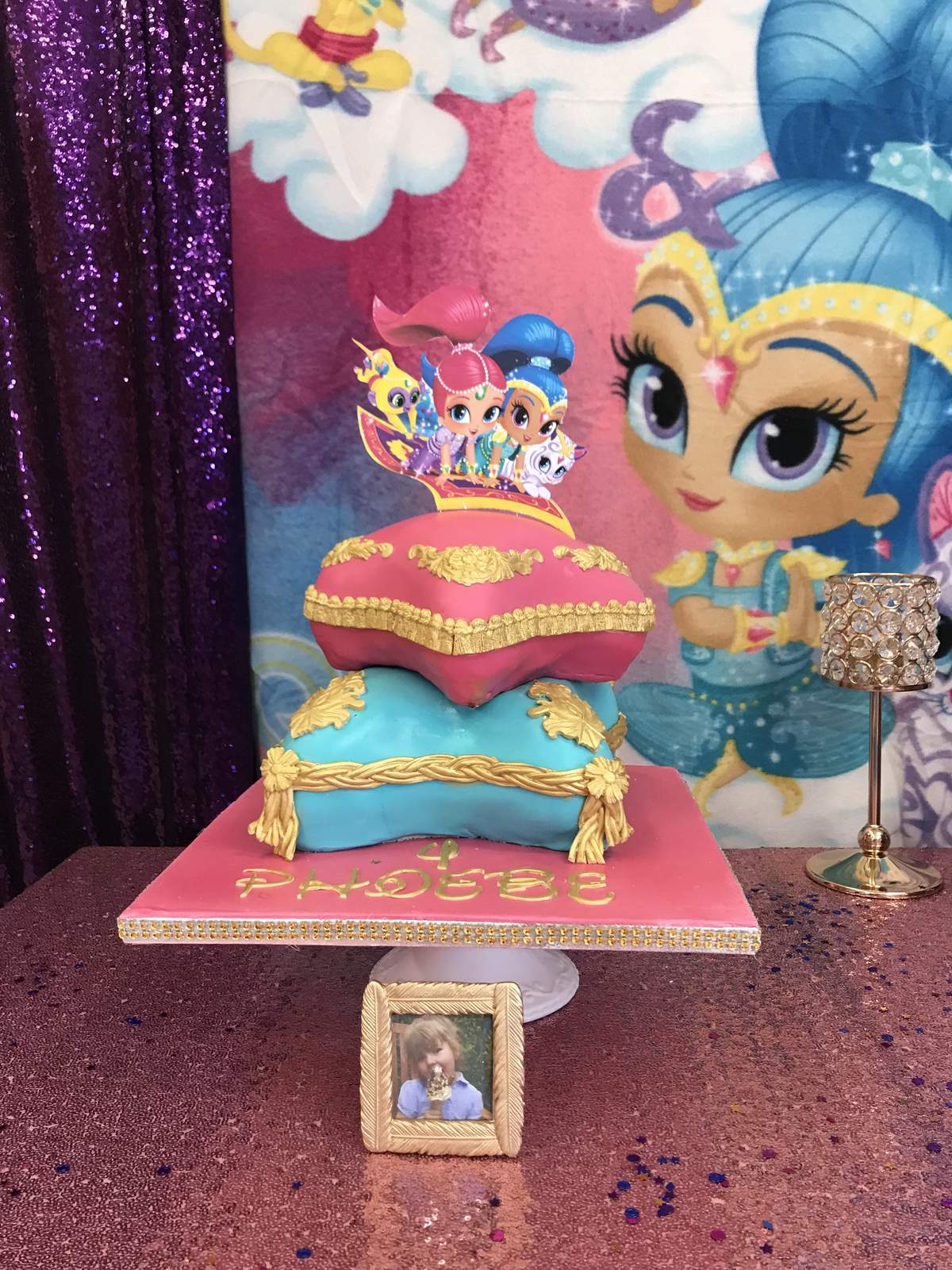 Phoebe shimmer & shine 4th birthday  - Shimmer and shine 