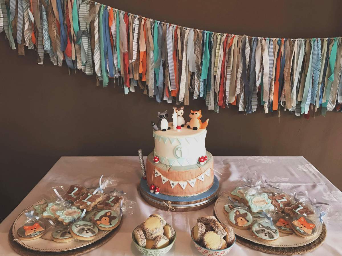 Sweet woodland birthday party - None