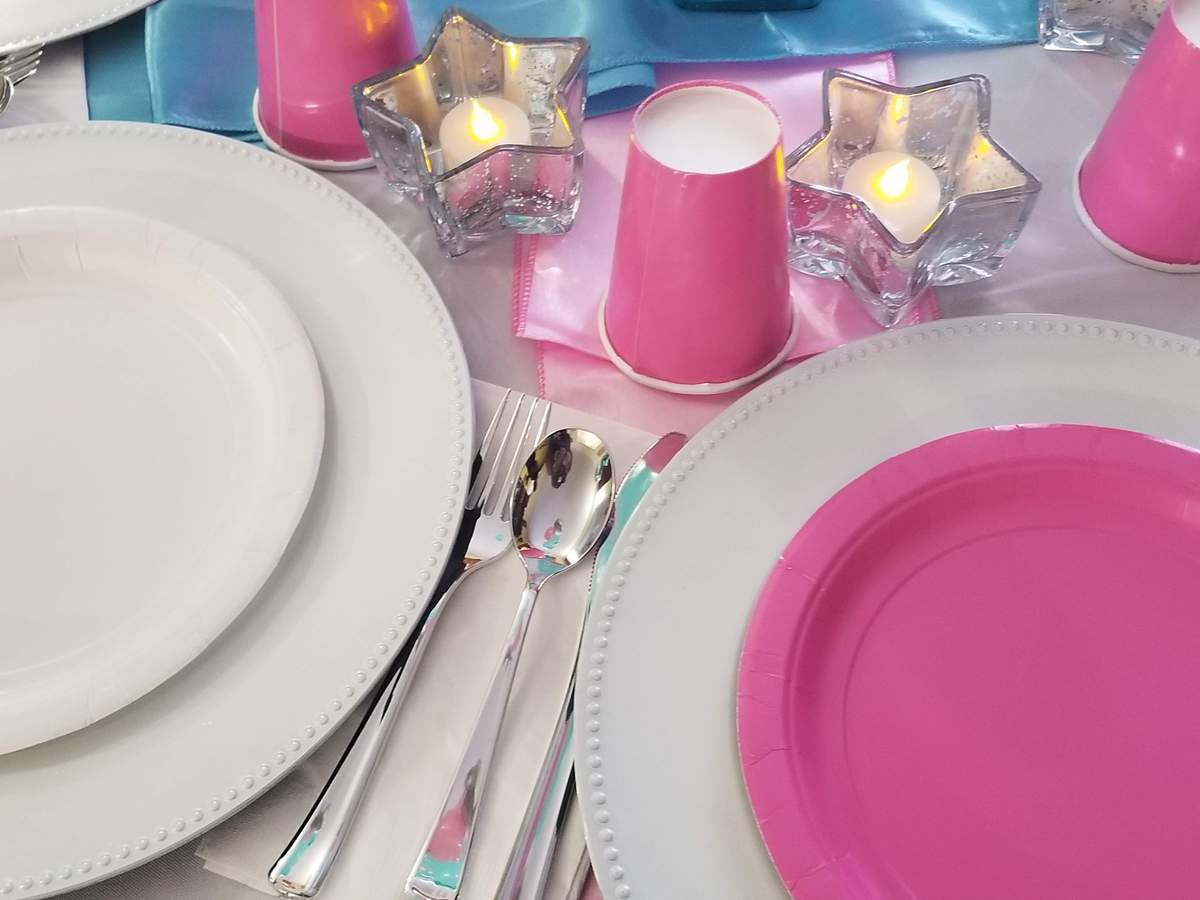Big and little sister birthday combo - Peppa pig/ Blue, Silver and Gold 