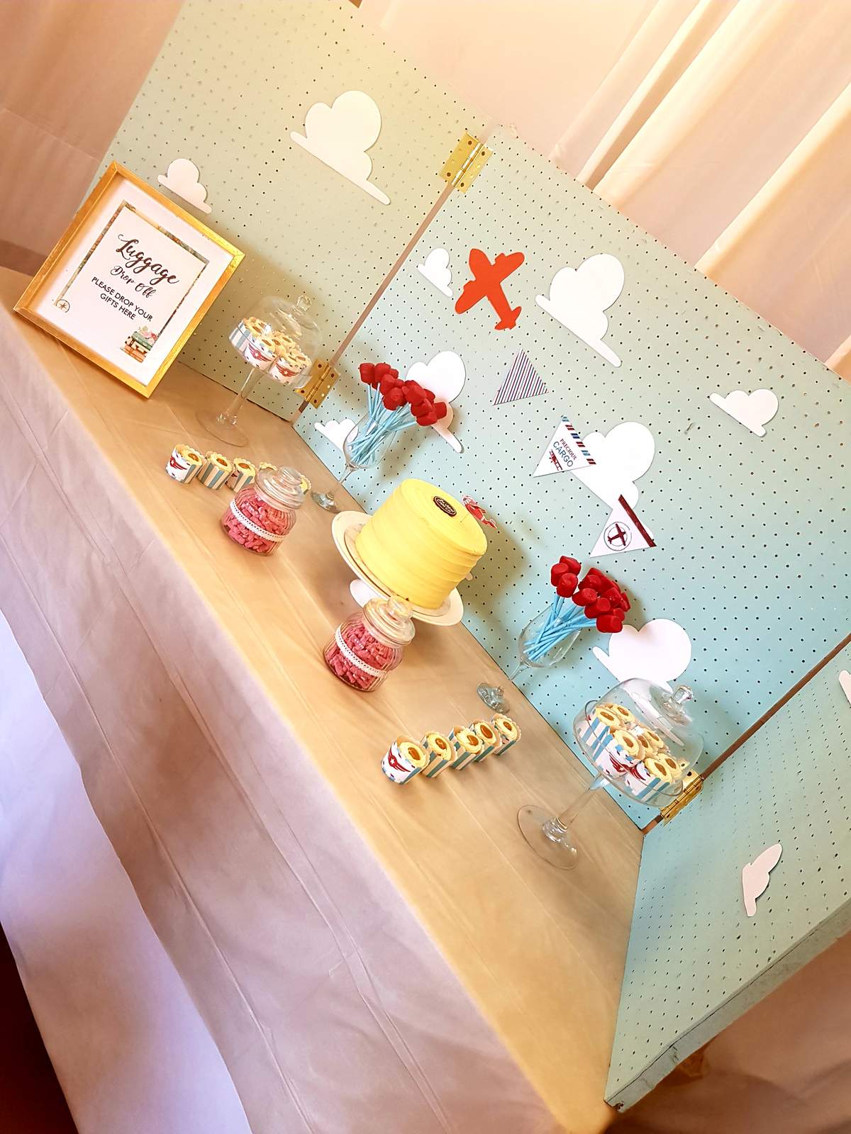 Vintage airplane baby shower amber s vintage airplane baby shower