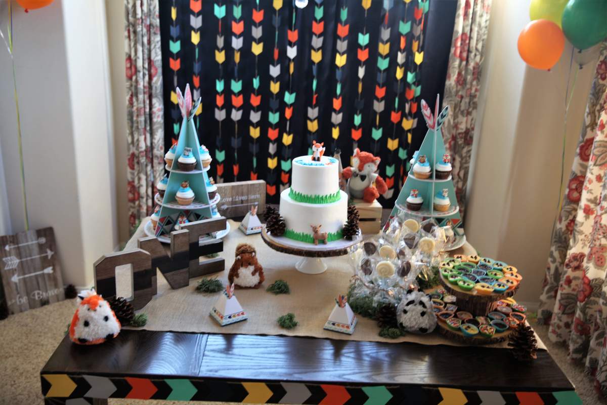 Landon’s first birthday party  - Wild one