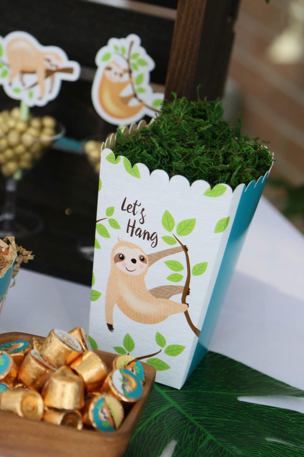 Sloth Birthday Party Ideas Photo 5 of 16 Catch My Party