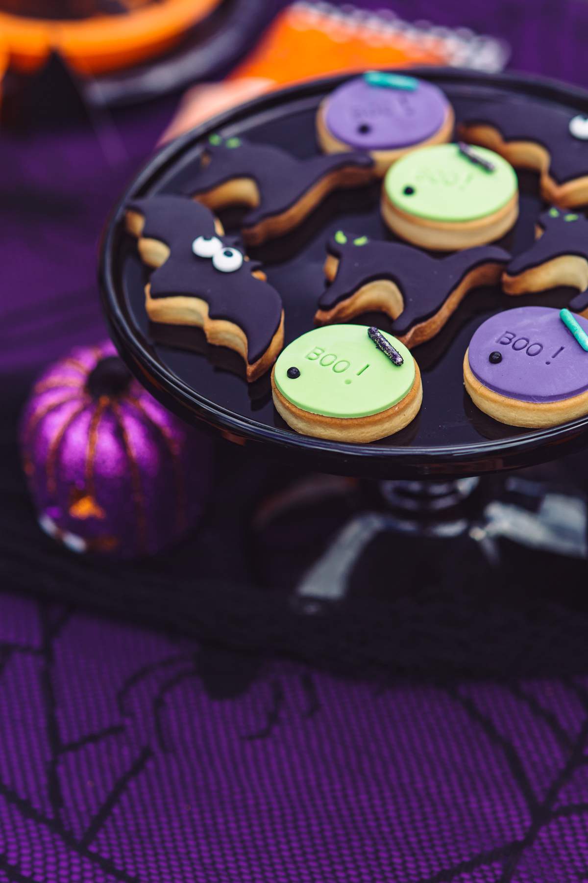 An afternoon Halloween get together - Black cats and bats Halloween party