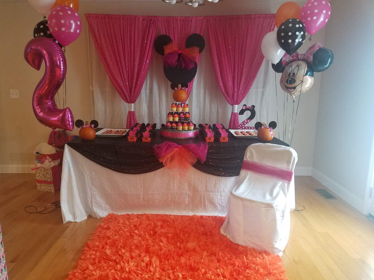 Victoria's Halloween Minnie Mouse 2nd Birthday - Pumpkin Minnie Mouse