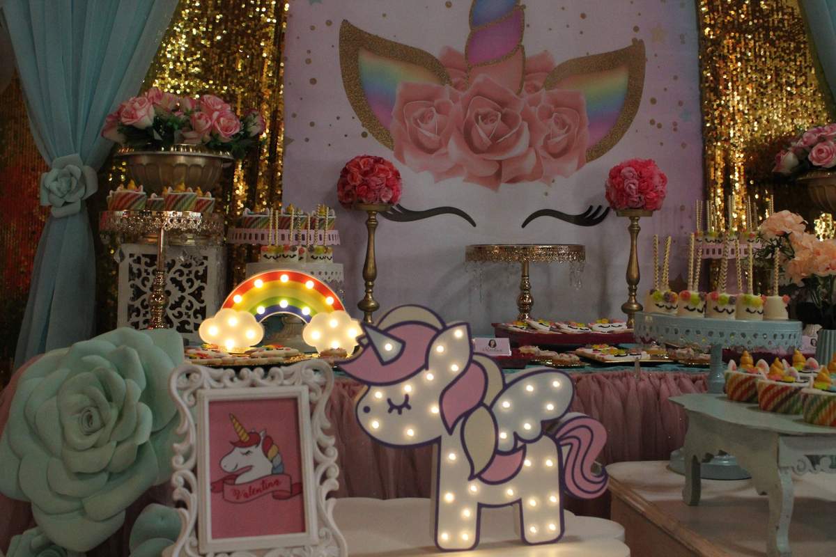 Cumpleaños infantil  - unicornio 