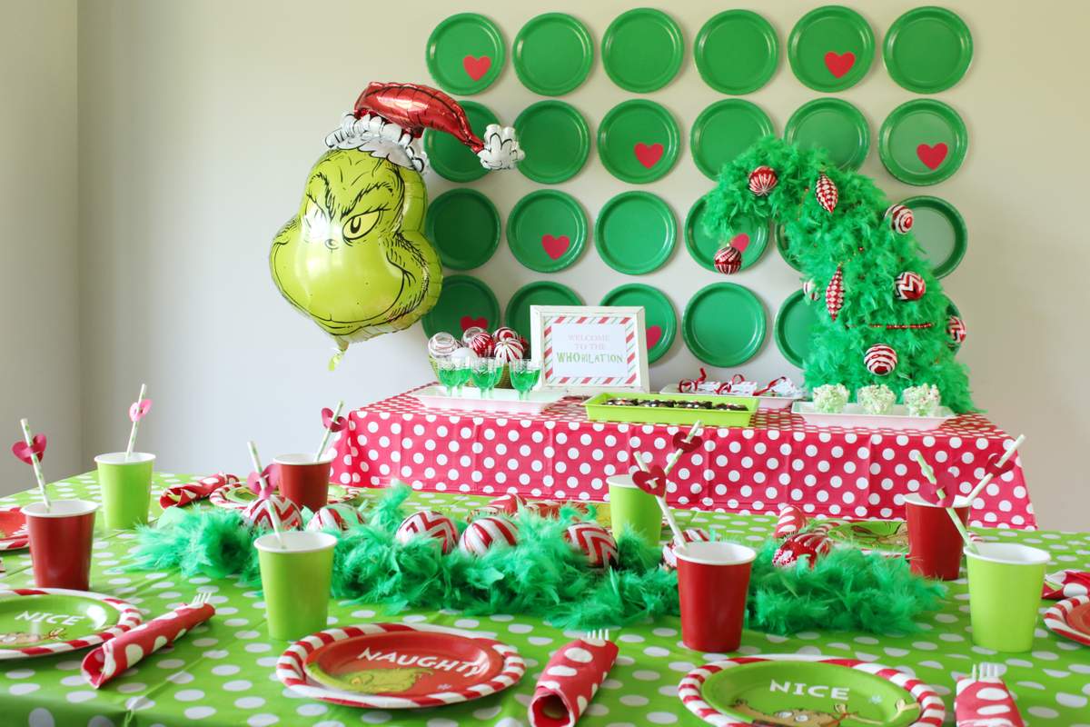 Grinch Christmas Holiday Party Ideas Photo 1 Of 14 Catch My Party