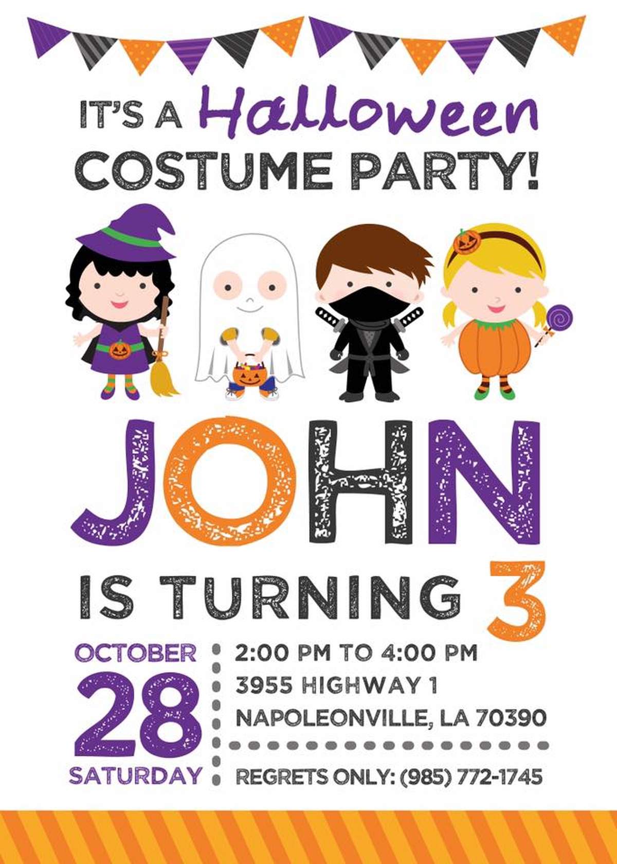 3rd Birthday Pumpkin Party - Halloween