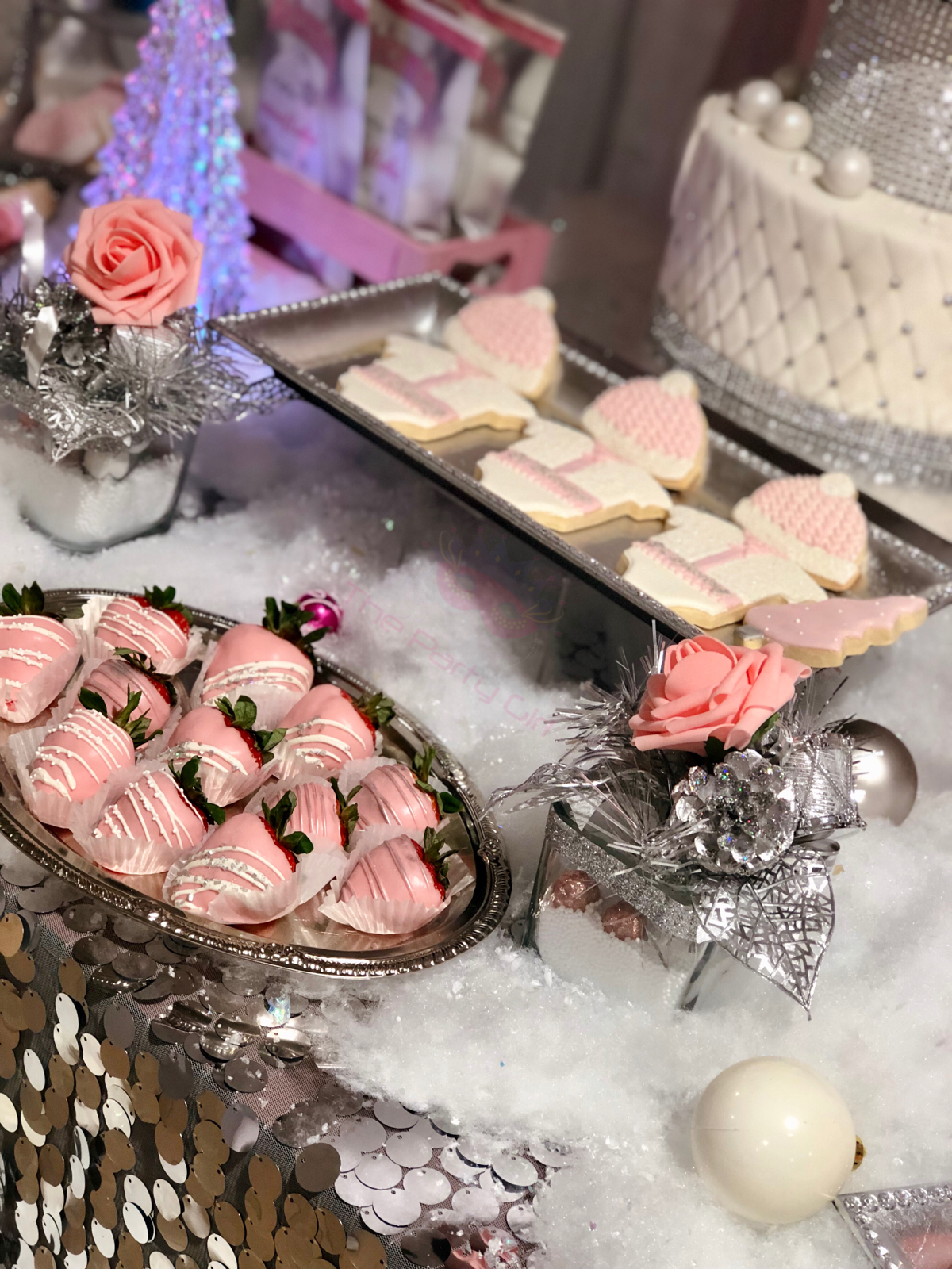 Winter wonderland Baby Shower Party Ideas | Photo 8 of 16 | Catch My Party, image size:1200x1600