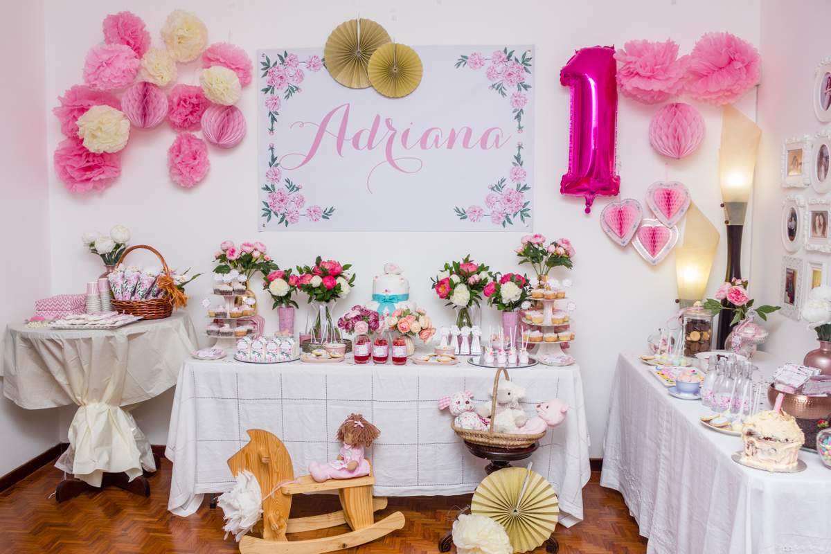 Adriana's peonies 1st birthday party - Peonies