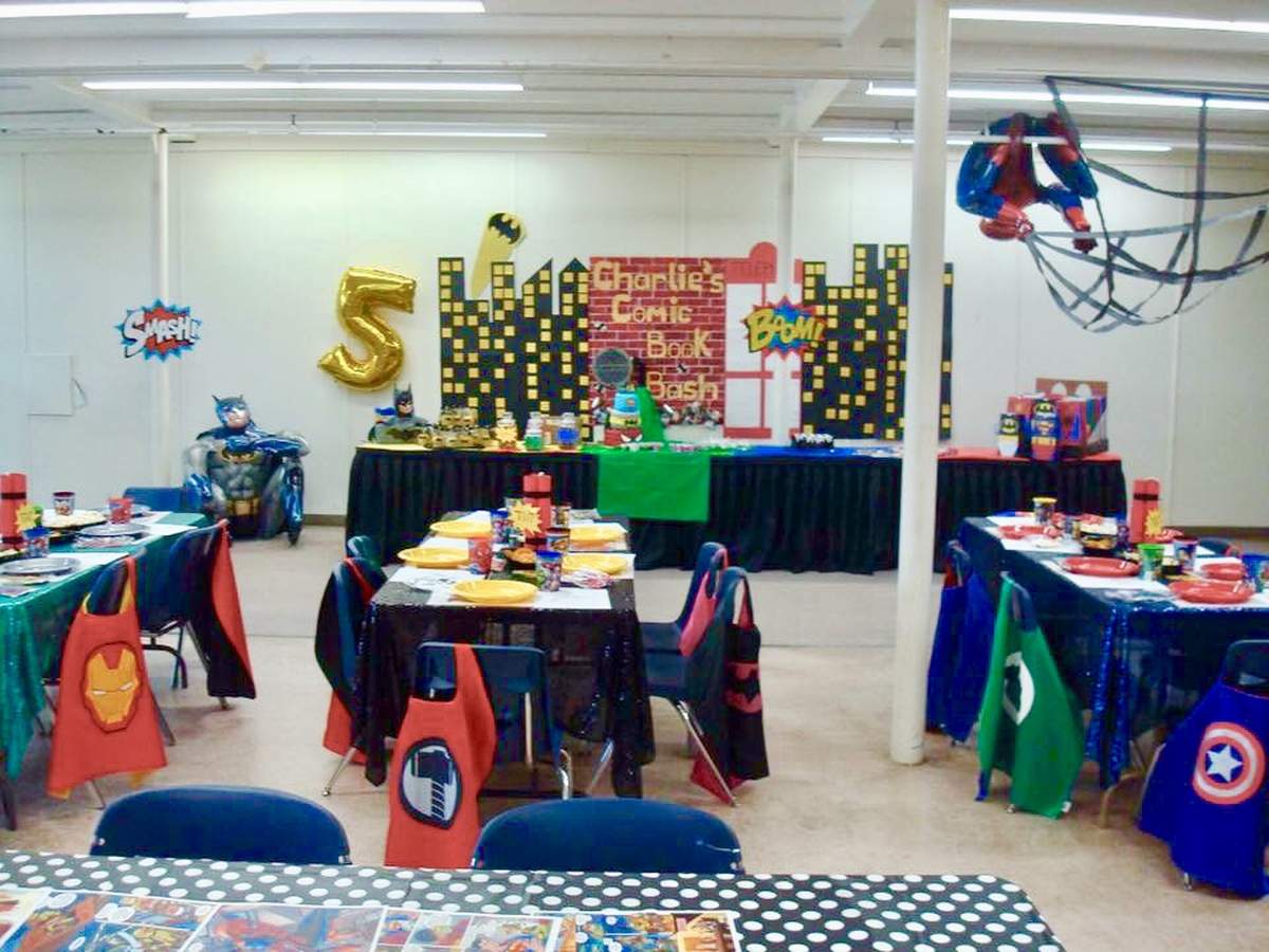 Comic Book Bash 5th Birthday Party - Super Hero Theme