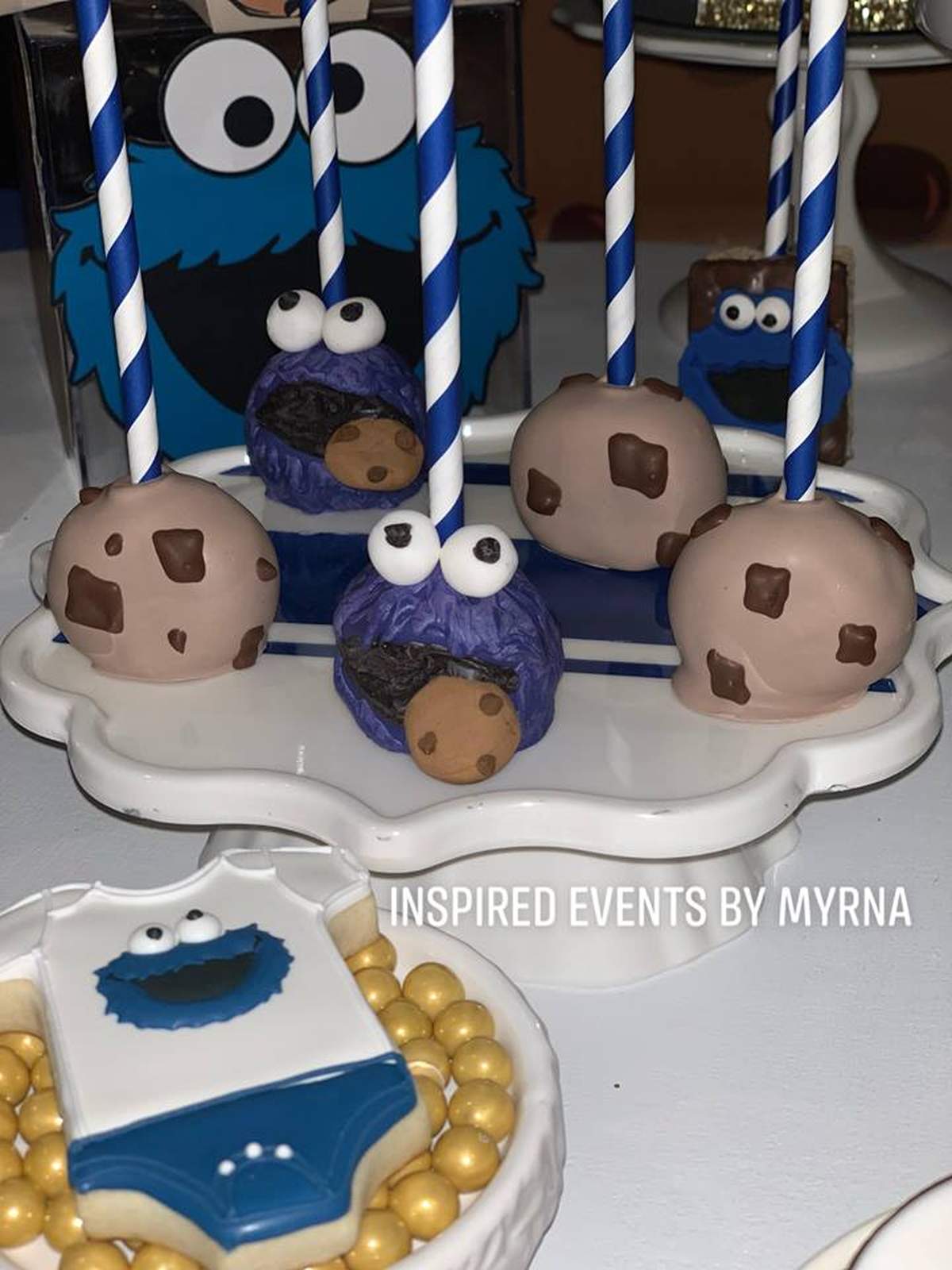 Cookie Monster Baby Shower Party Ideas Photo 14 of 21 Catch My Party