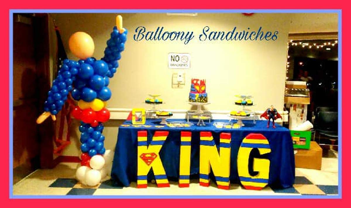 King's Super 7th Birthday Party - Superman