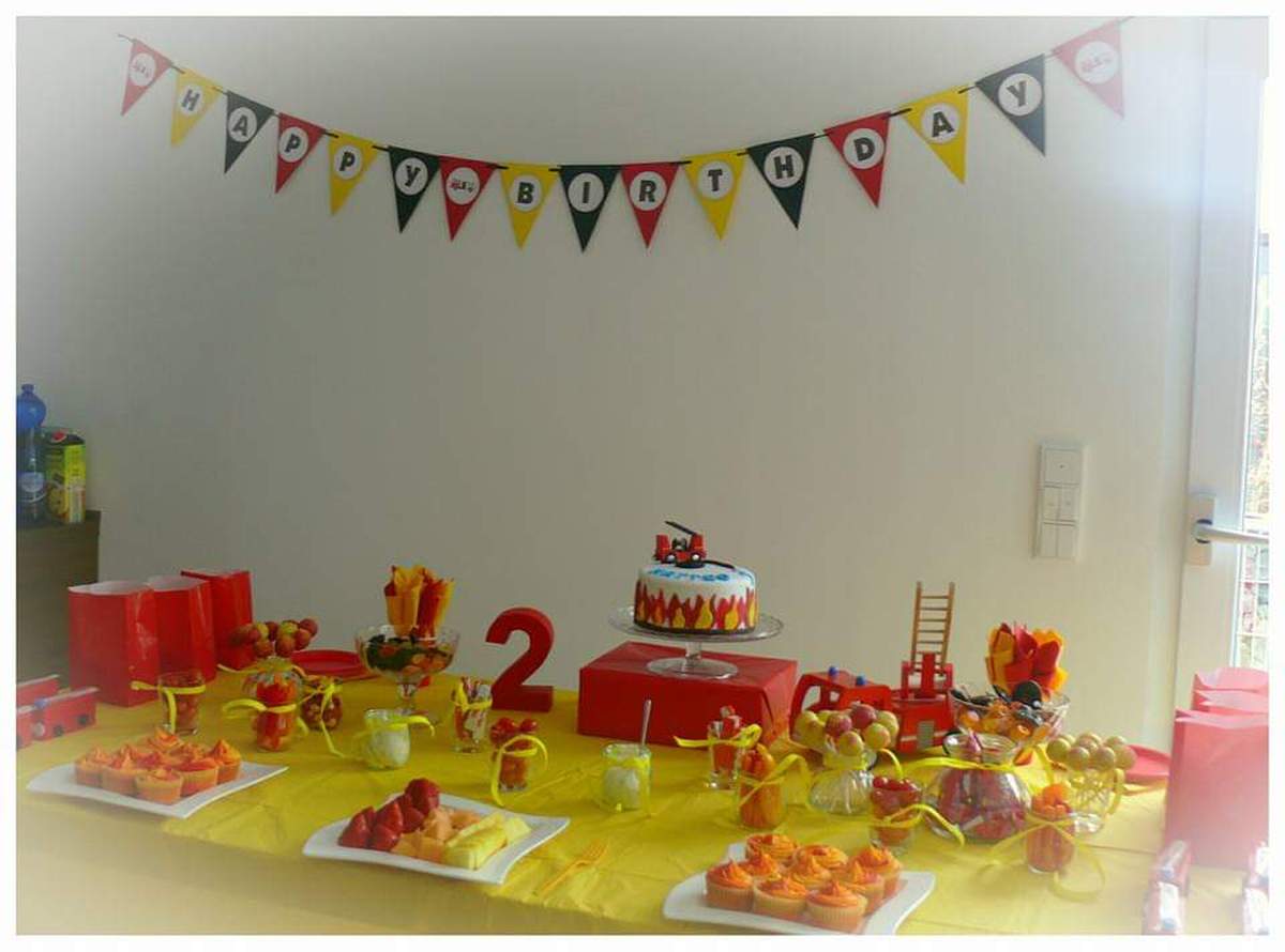 A Flaming Good Time: Matteo's 2nd Birthday Party - Fire Truck / Firefighter