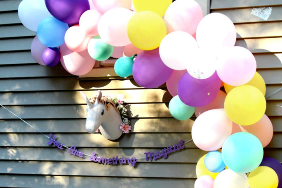 Pastel Rainbow Unicorn First Birthday - Unicorn