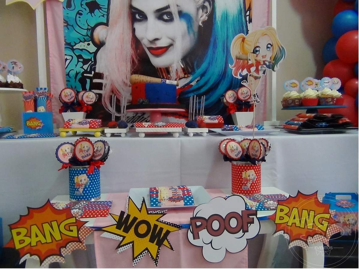 Harley Quinn Birthday Party Ideas Photo 2 of 14 Catch My Party