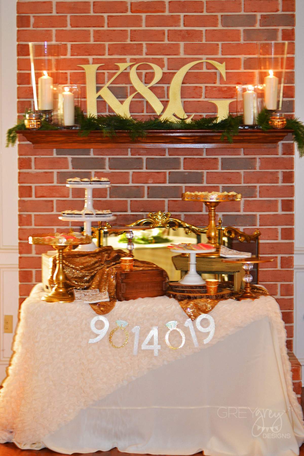 Winter Glam Engagement Party - Winter