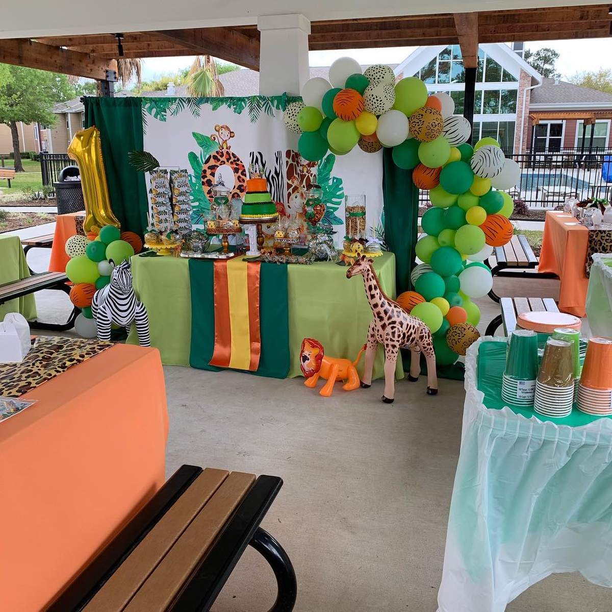 Aubri 1st Birthday Party  - Jungle Theme 1st Birthday Party 