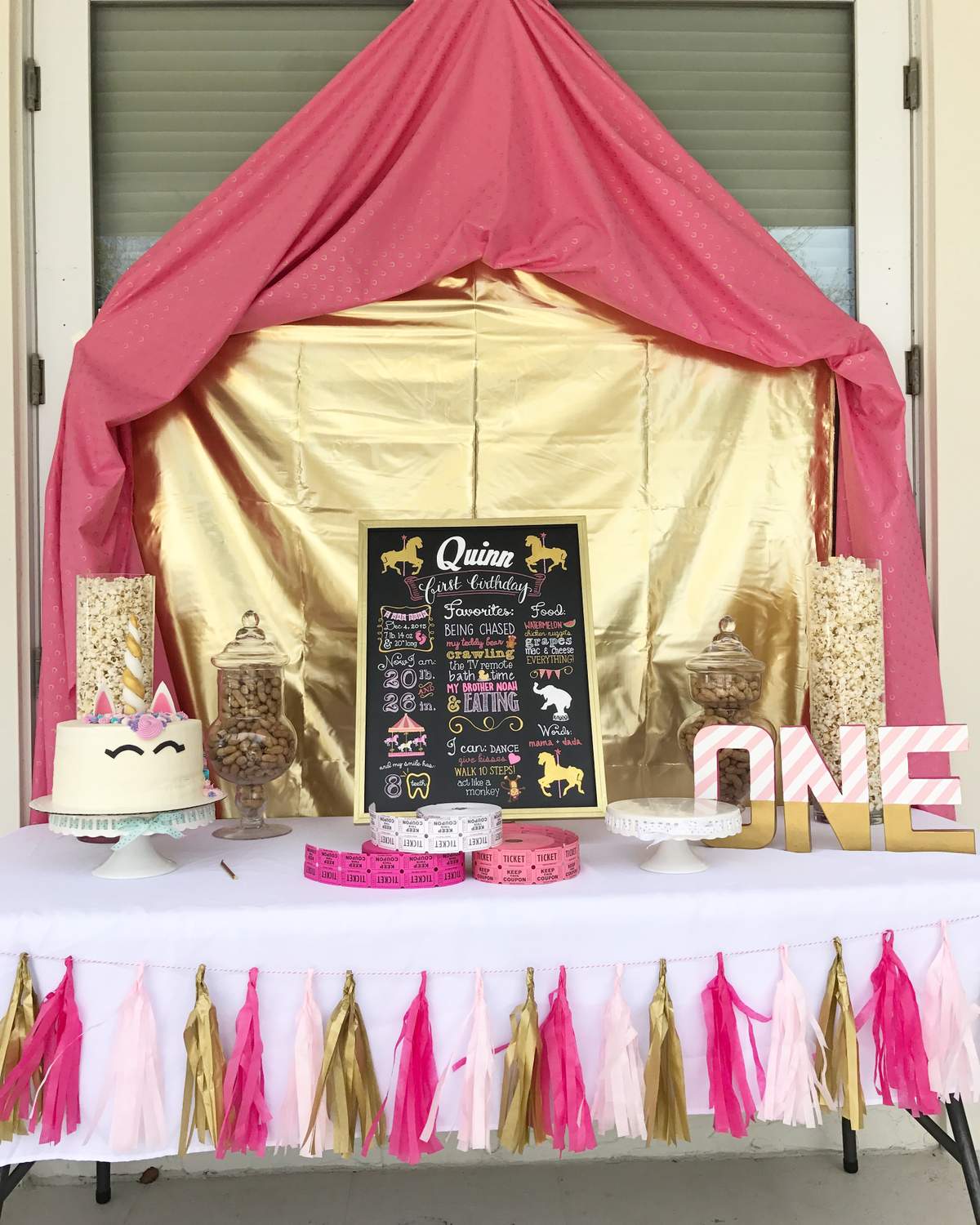 Quinn's First Birthday - Carousel Party