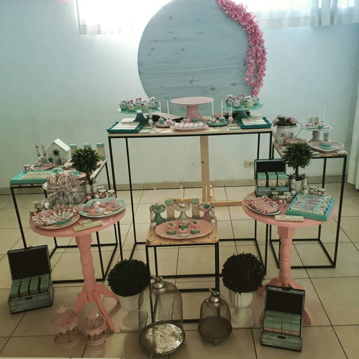 Vintage bird Baptism - Bautismo de Olivia